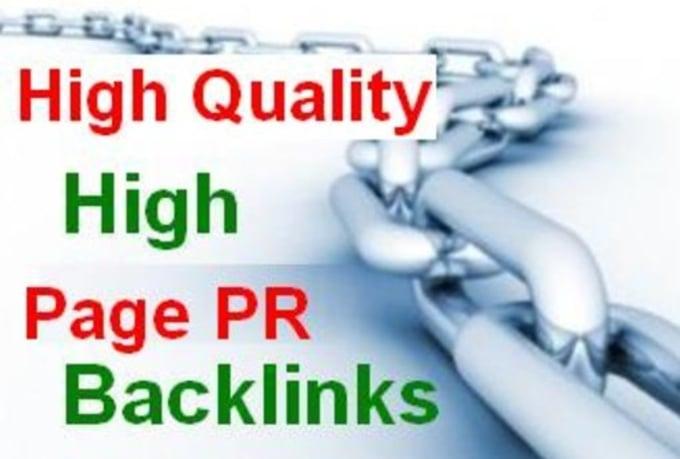 Provide 100 PR1 to PR4 actual page backlinks 