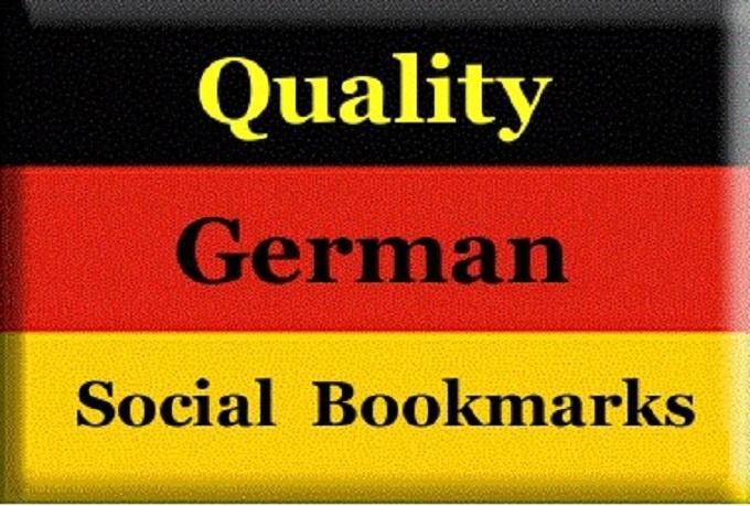 provide 35 German quality backlinks, from german high PR social bookmarking site