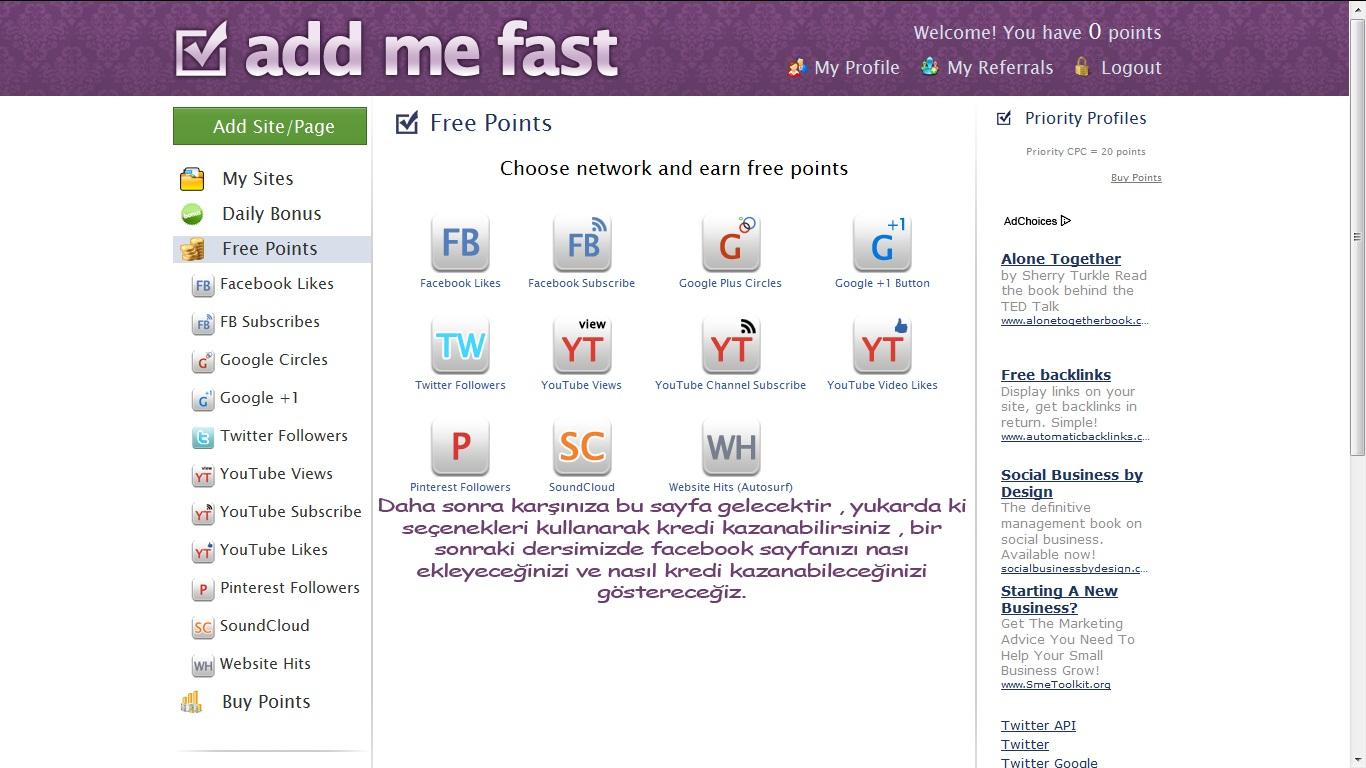 get u BOT for addmefast with the help of u can get more than 10,000+ facebook likes or twitter followers