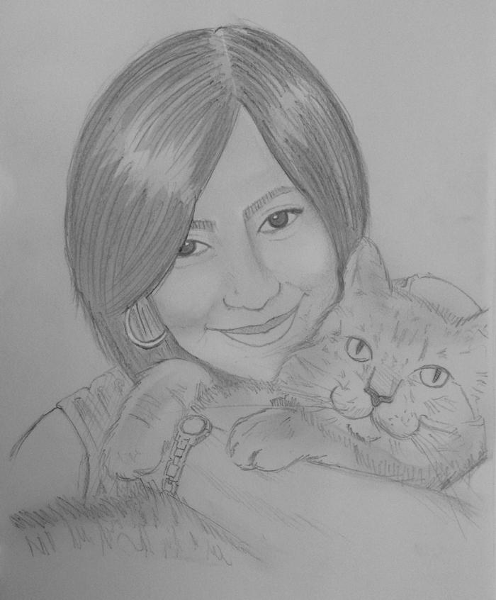 I will create a hand drawn sketch of you in my own style for $5