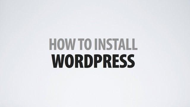 install wordpress to your host for your site