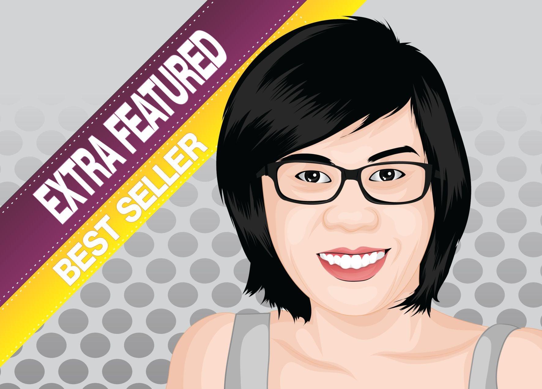 Draw you as realistic TOON VECTOR