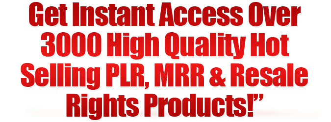 ONE Million PLR - Private Label Rights Articles & Product