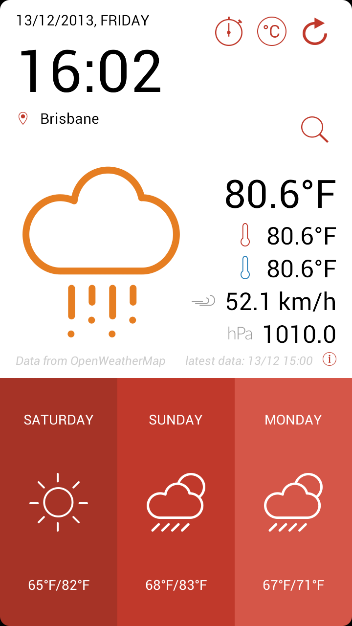 Android Weather Application Template