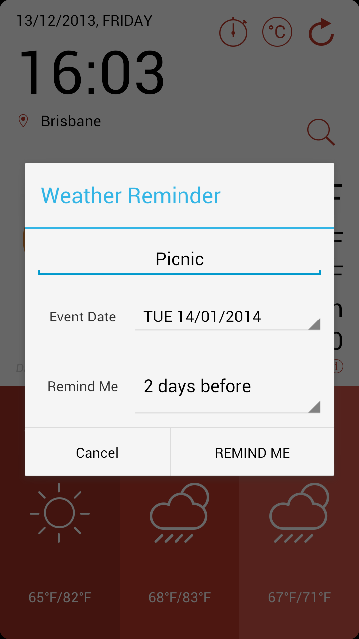 Android Weather Application Template