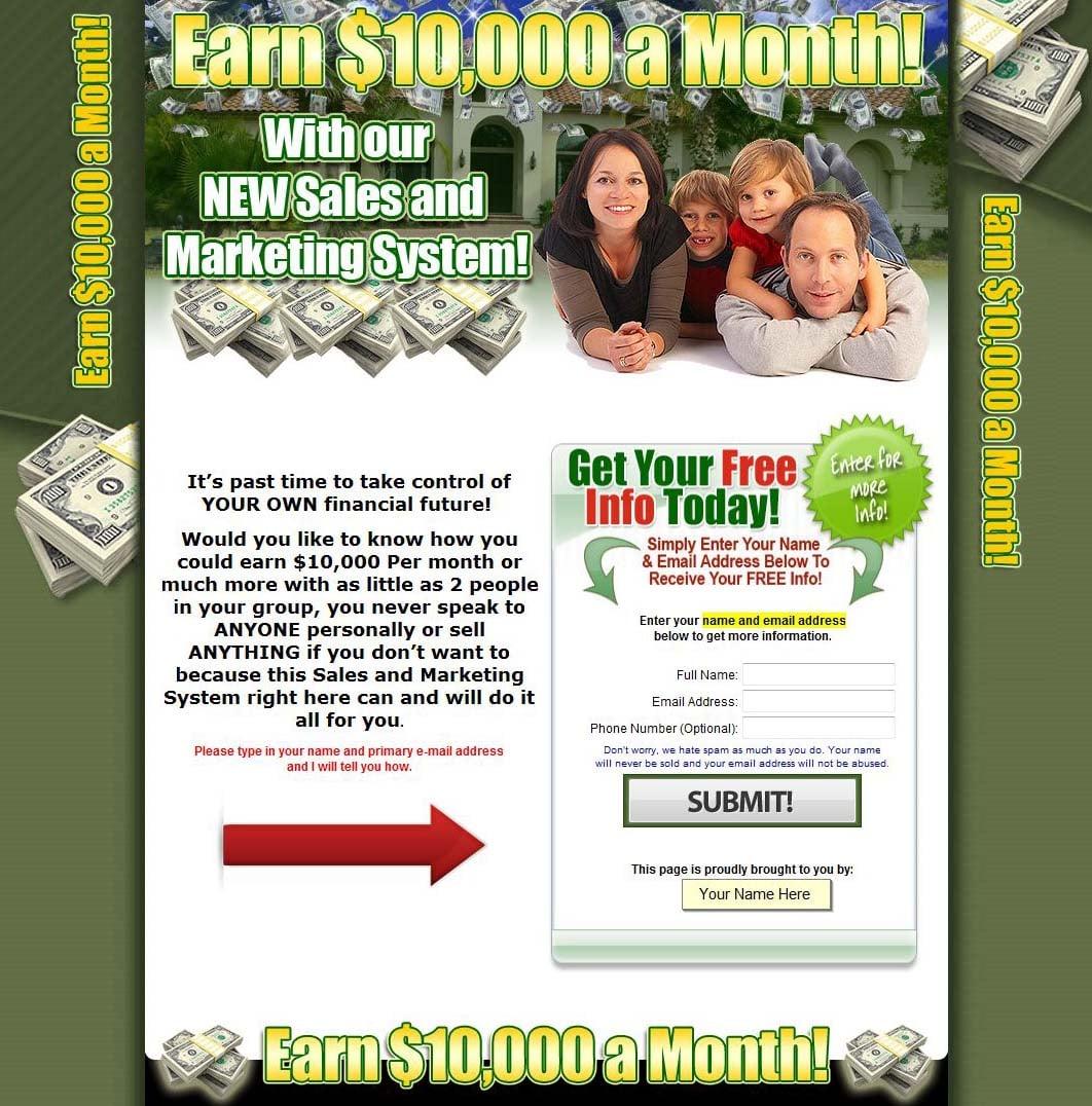 create professional capture page