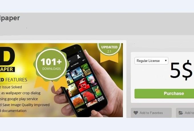 I will sell  Wallpaper Source Code World Most Popular APP