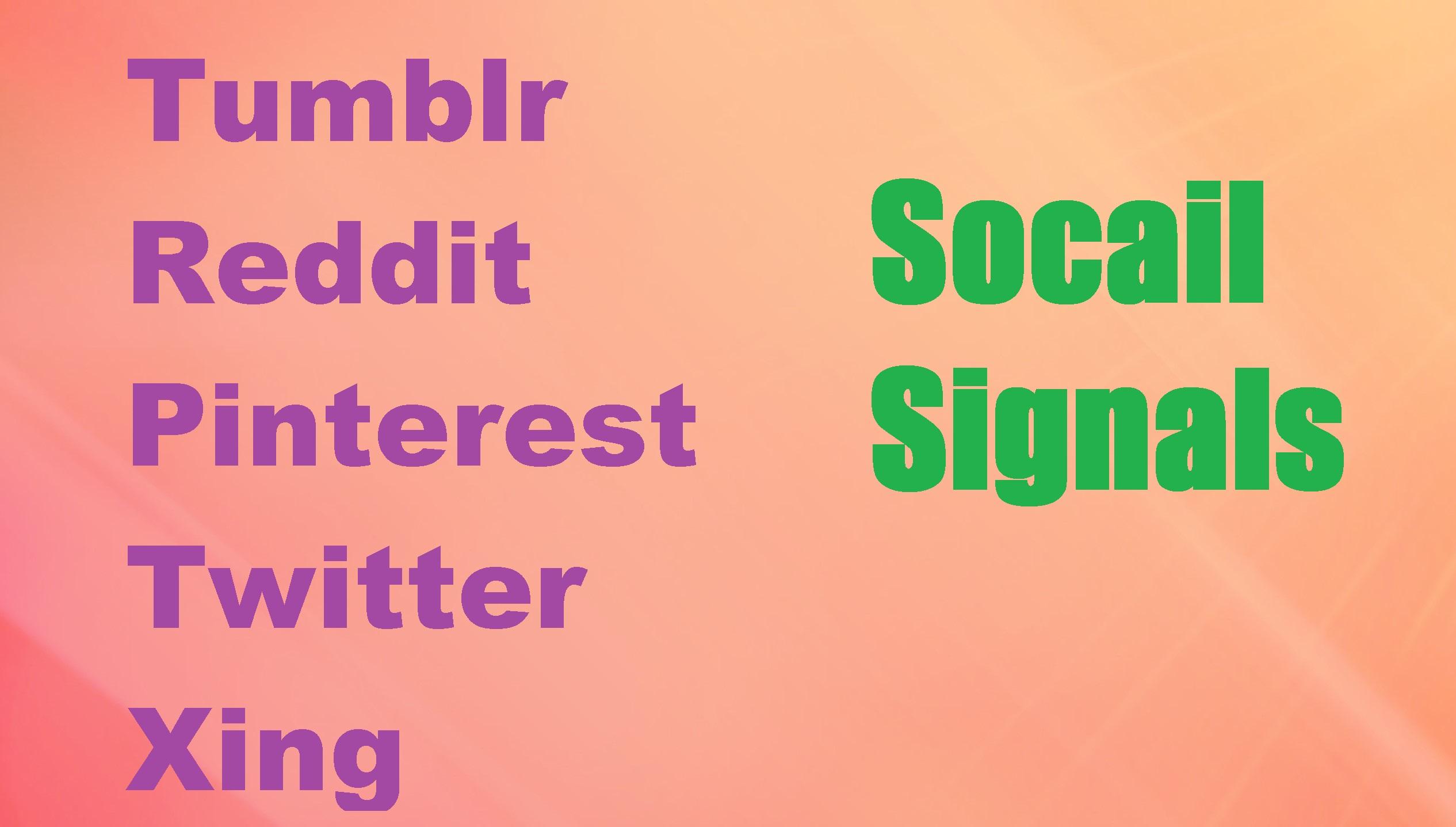 33 Tumblr, 1 Reddit + 33 Xing and 33 Pinterest  to Your Link(URL)