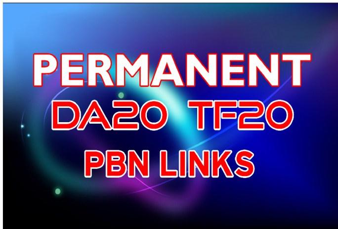 SUPER STRONG 20 Permanent PBN Links DA20+ & TF 20+