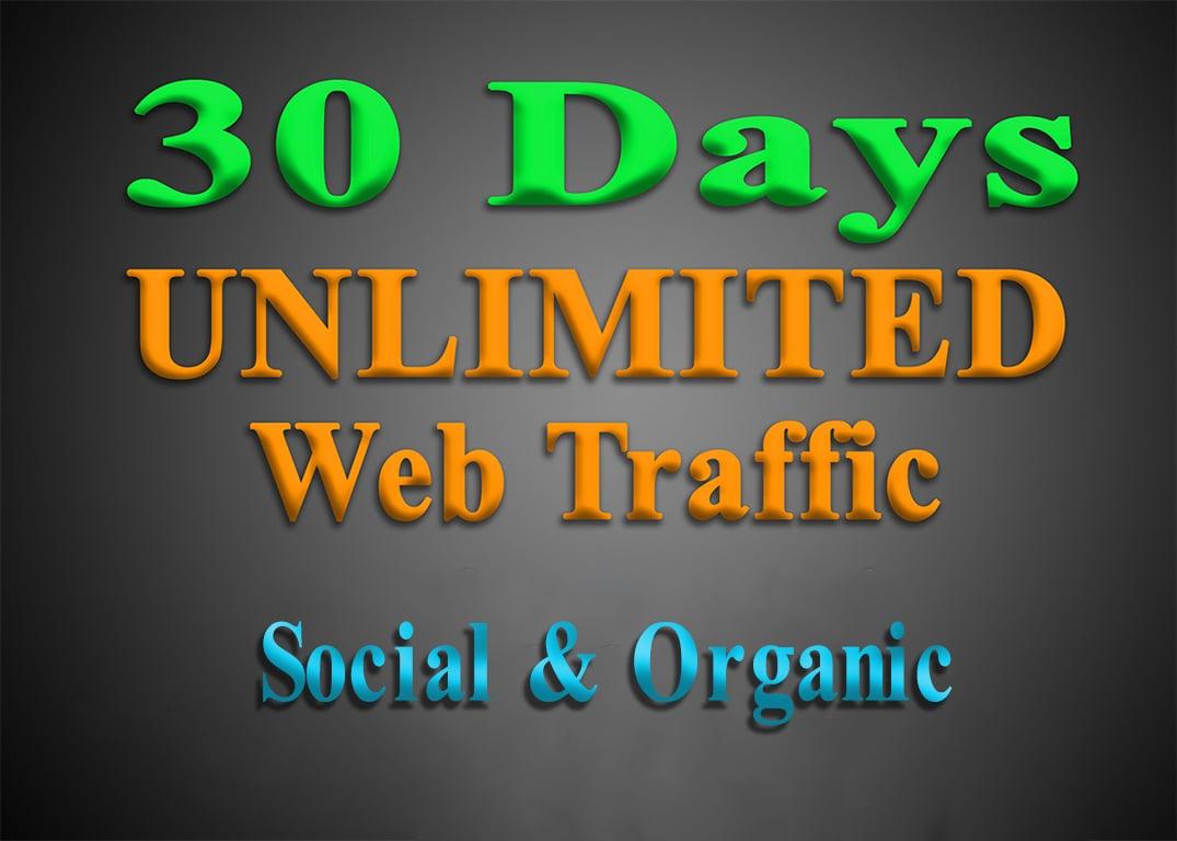 Targeted Organic & Social Media WEB TRAFFIC