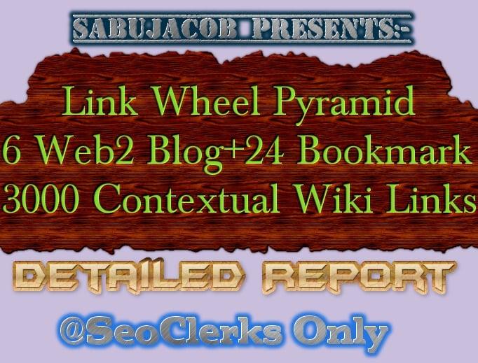 Seo Link wheel Pyramid best for Website Blog YouTube Video