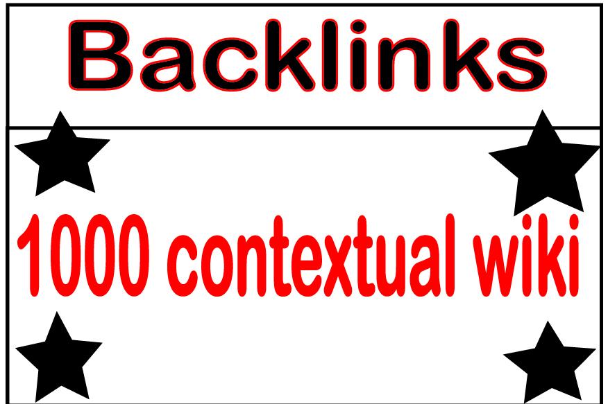 I will Submit Your site 1000 Contextual Wiki Backlinks