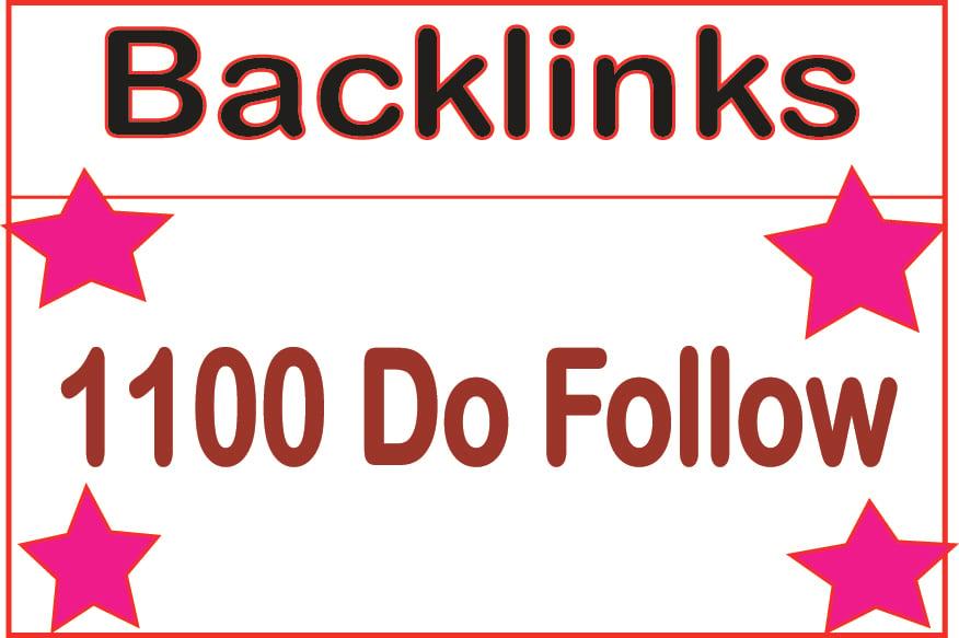I will Do HQ 1100 Do Follow Backlinks