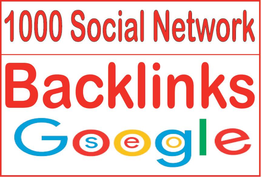 Create 1000 Social Network backlinks 
