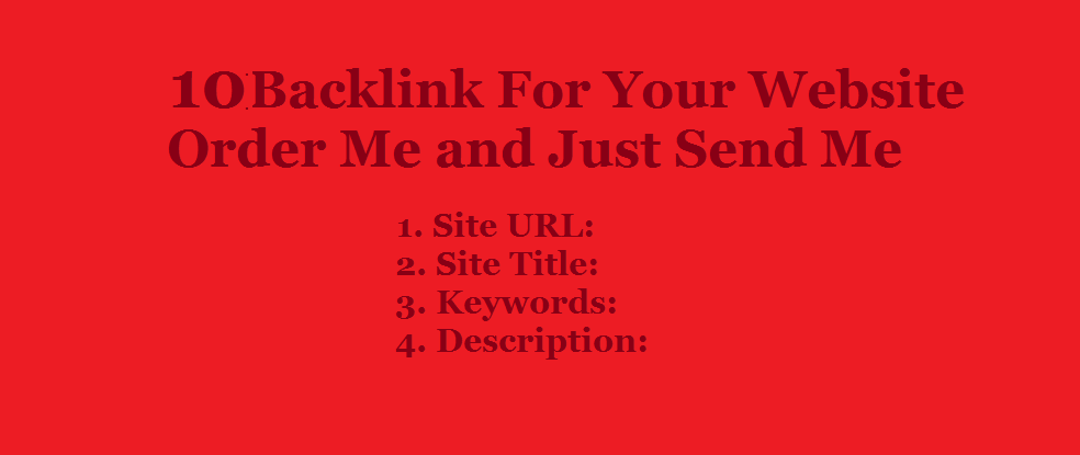 10 Backlink For Your Website