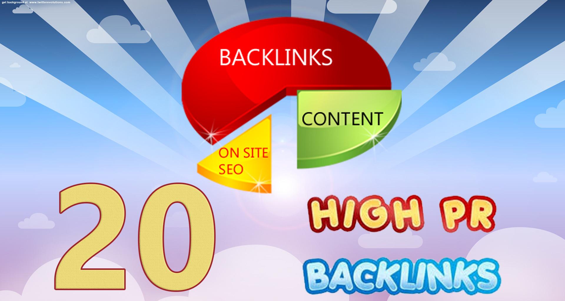 I will make 50 plus dofollow links from high pr2 to7 sites for