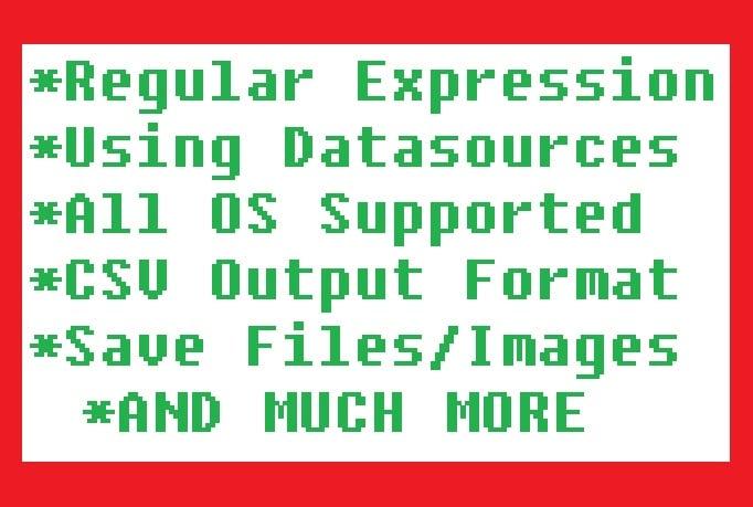 I will code a web scraper, crawler, parser, extractor