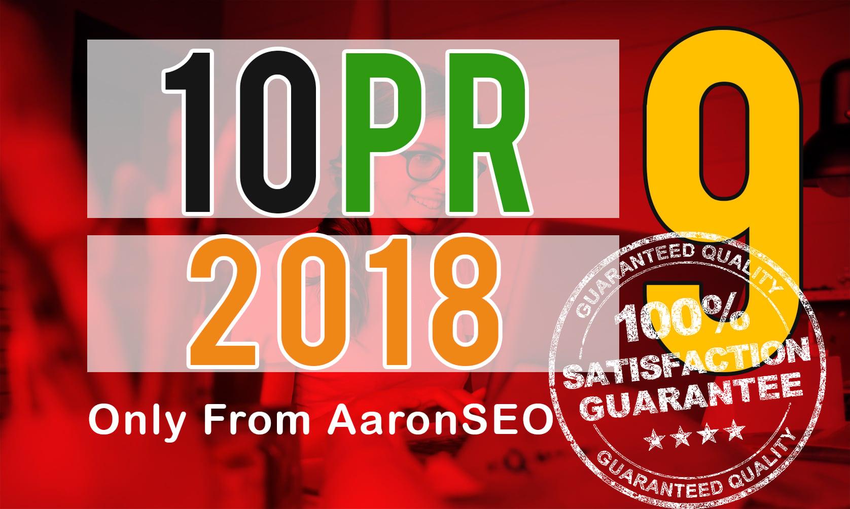 Give you 10+ dofollow permanent backlinks from PR9-8