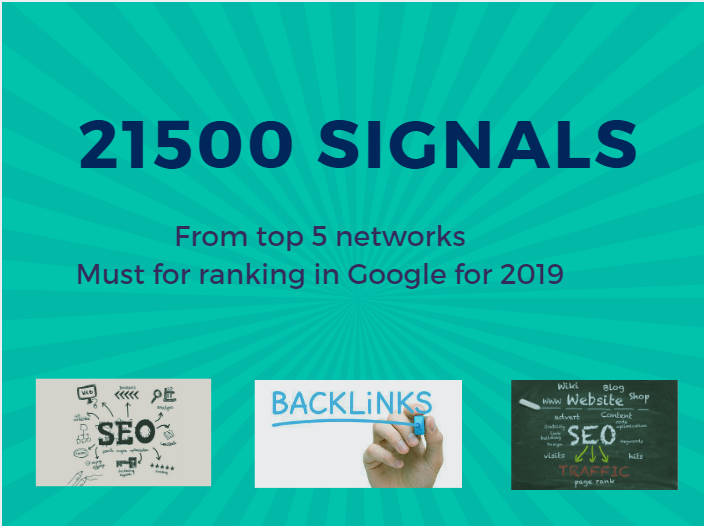 21 500 quality social signals from 3 networks