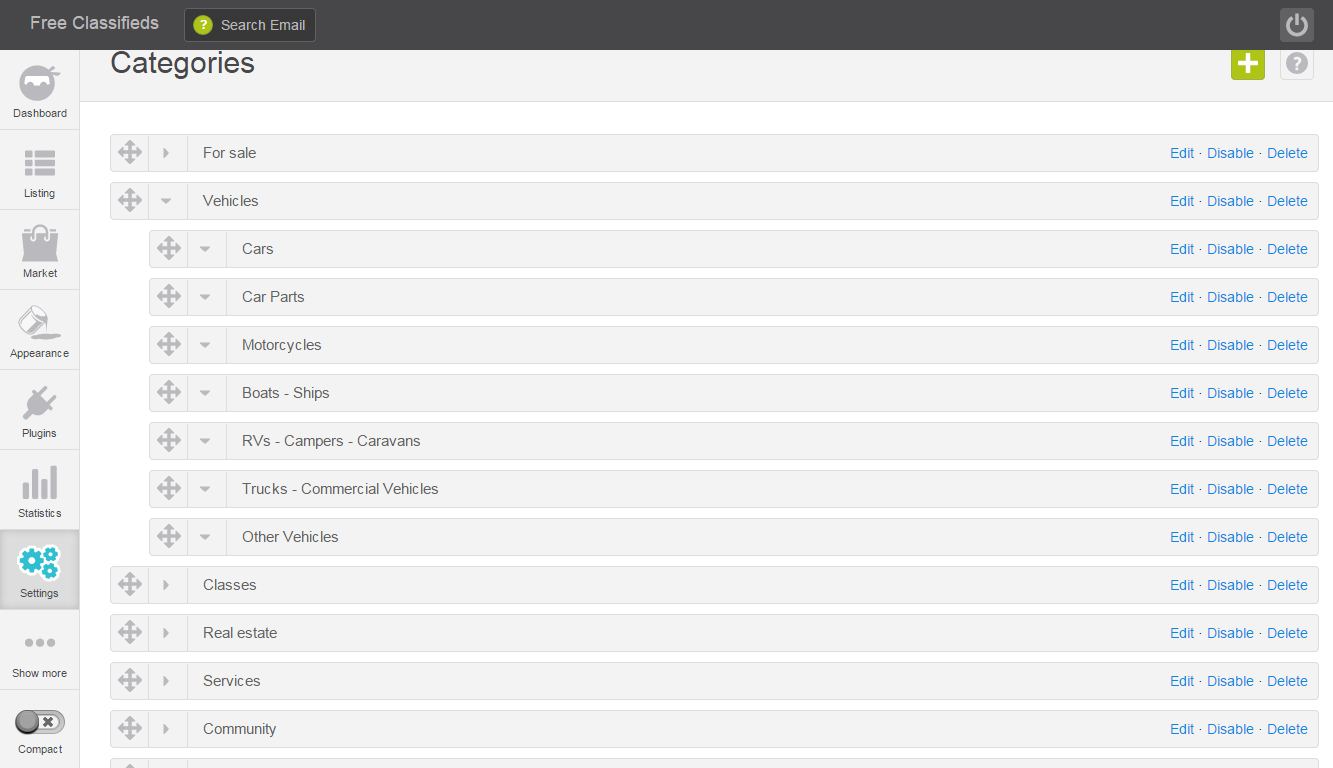 Create Classifieds Website