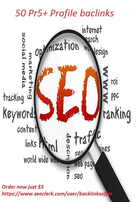 50 pr5+ profile backlinks