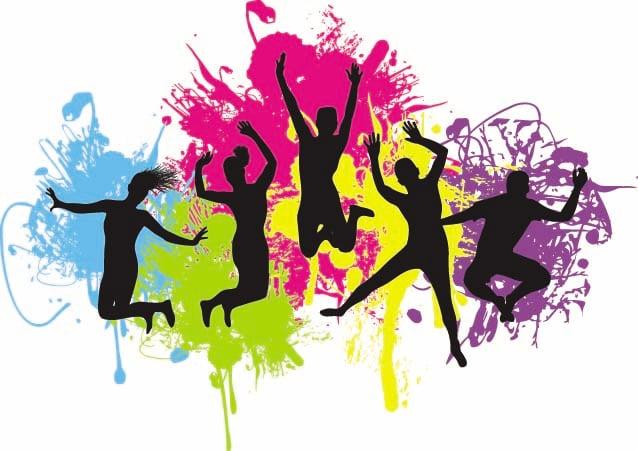 i will give you jumping background vector image