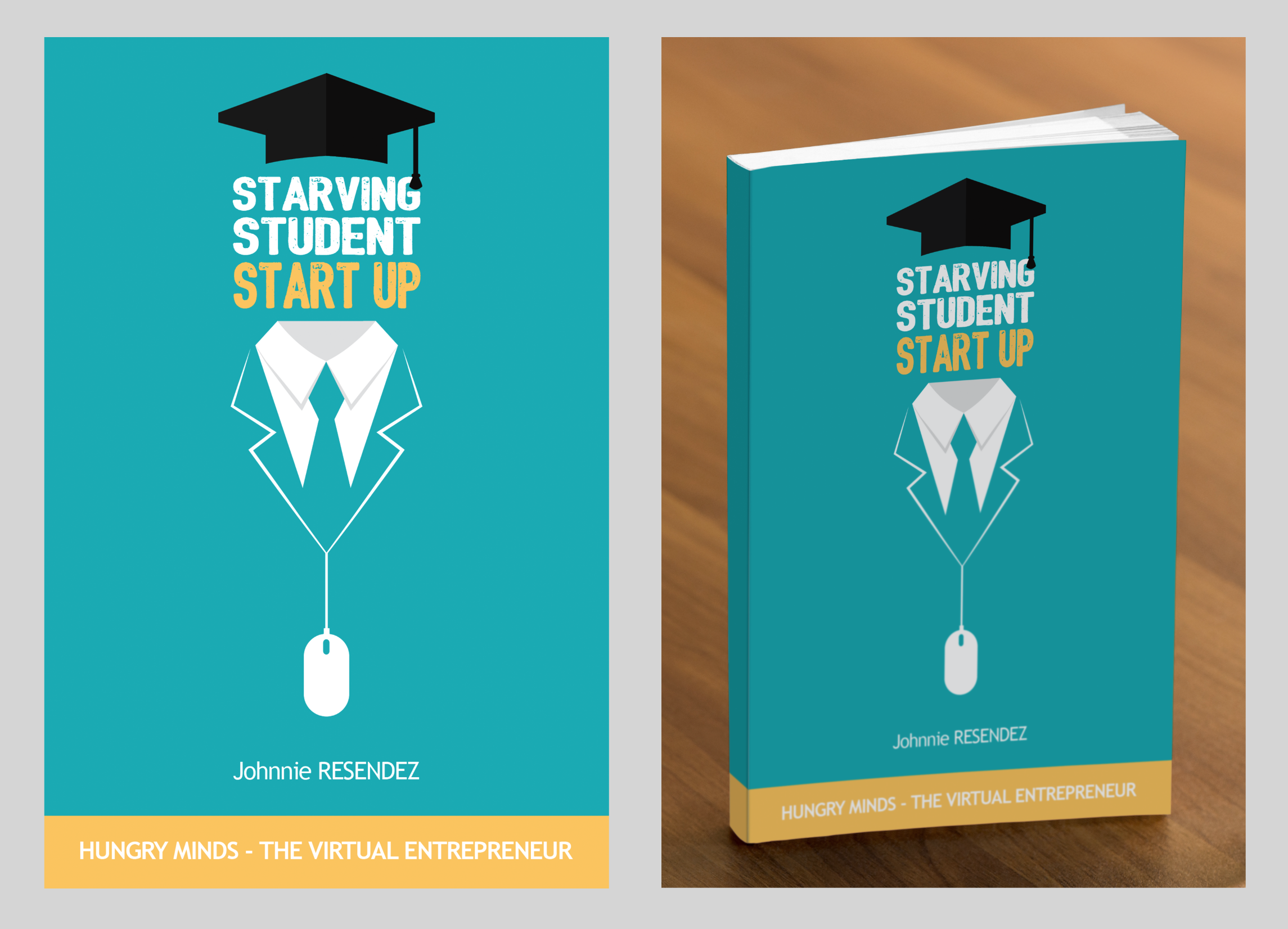 Get Happy Book cover pack a full Creative book cover and realistic presentation