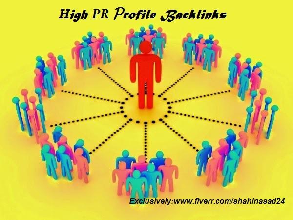 I will do 50 High authority (PR7 to PR9) profile back links (with anchore text)