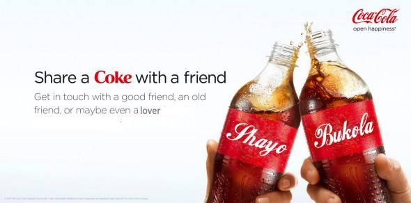 Get your name  written on coca-cola bottle