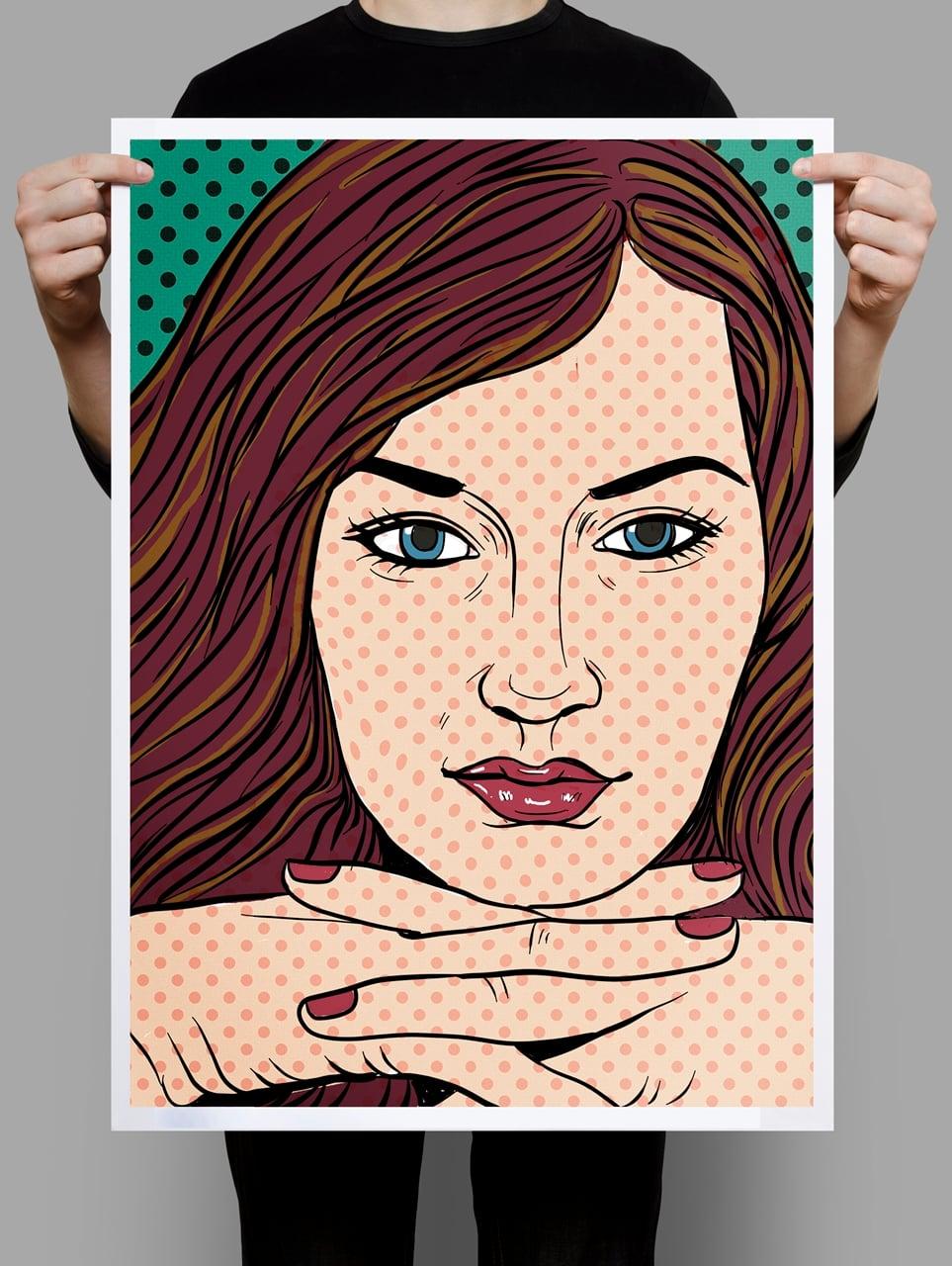 I will draw YOUR PHOTOS into Pop ART comic style 