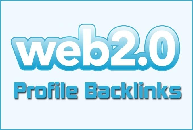 create over 150 WEB 2,0 Profile Backlinks on High Page Rank Sites