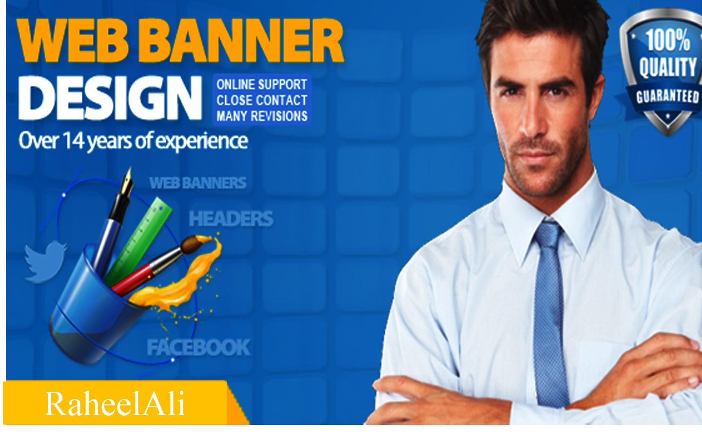 i will design a professional advertisment banner for you