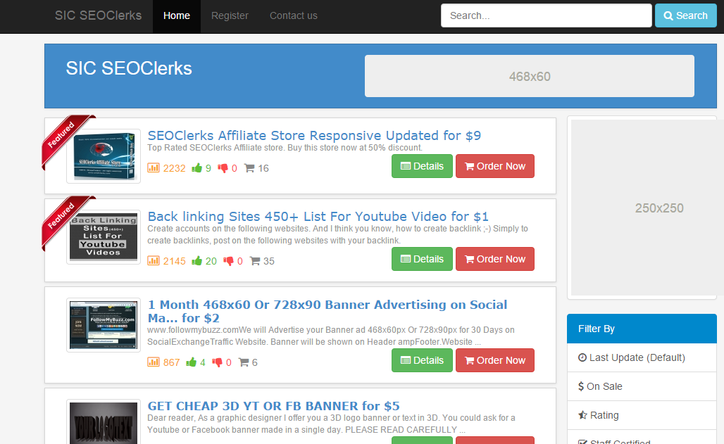 SEOClerks Affiliate Store Advanced 2017