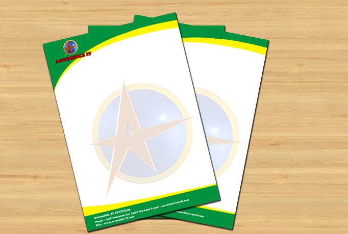 I will letter Head design