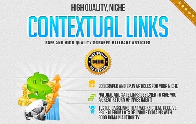 I will build 20000 CONTEXTUAL niche links 