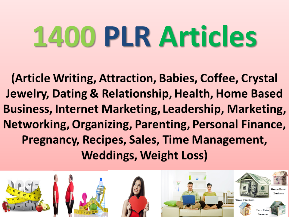  I will send You 1400 Over High Quality PLR Articles