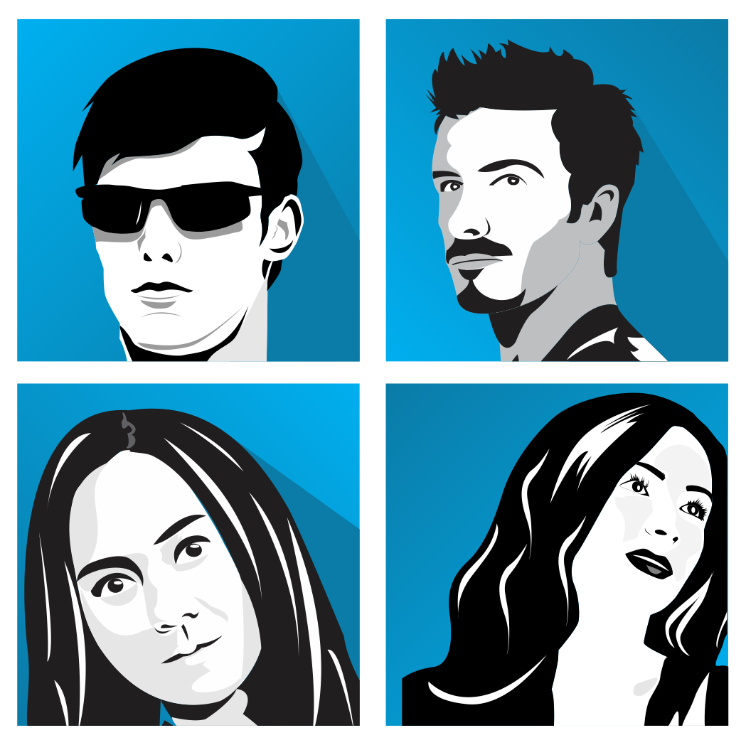 I will create AMAZING FLATSTYLE portrait caricature