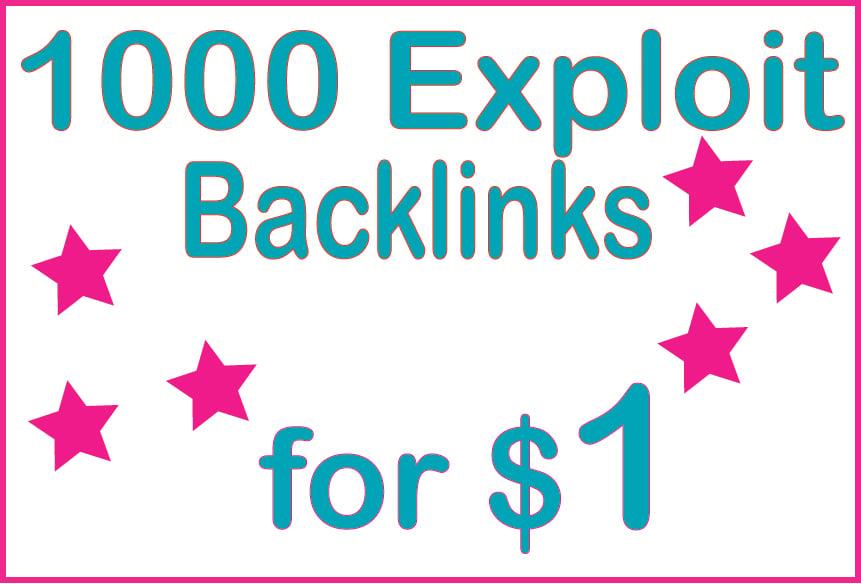 Give you 1000 HQ PR Exploit backlinks​