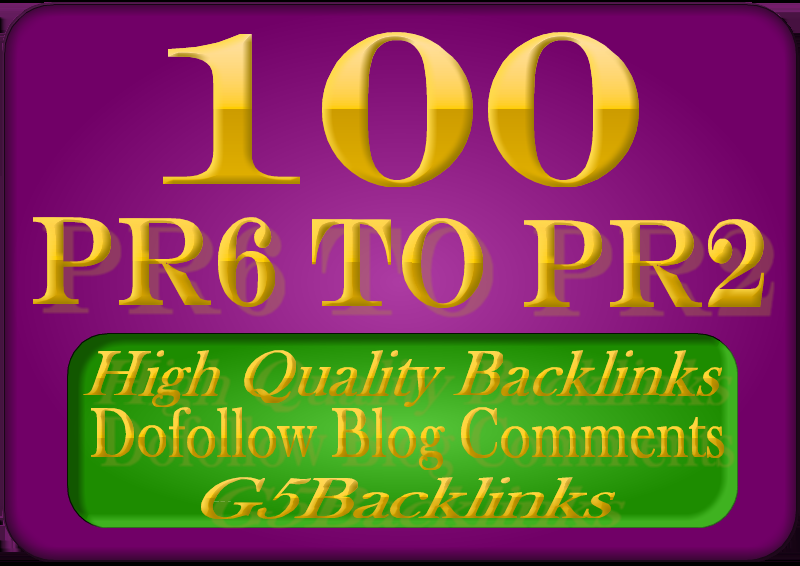 blog 100 high quality blog comments backlinks on actual PR7 to PR2 