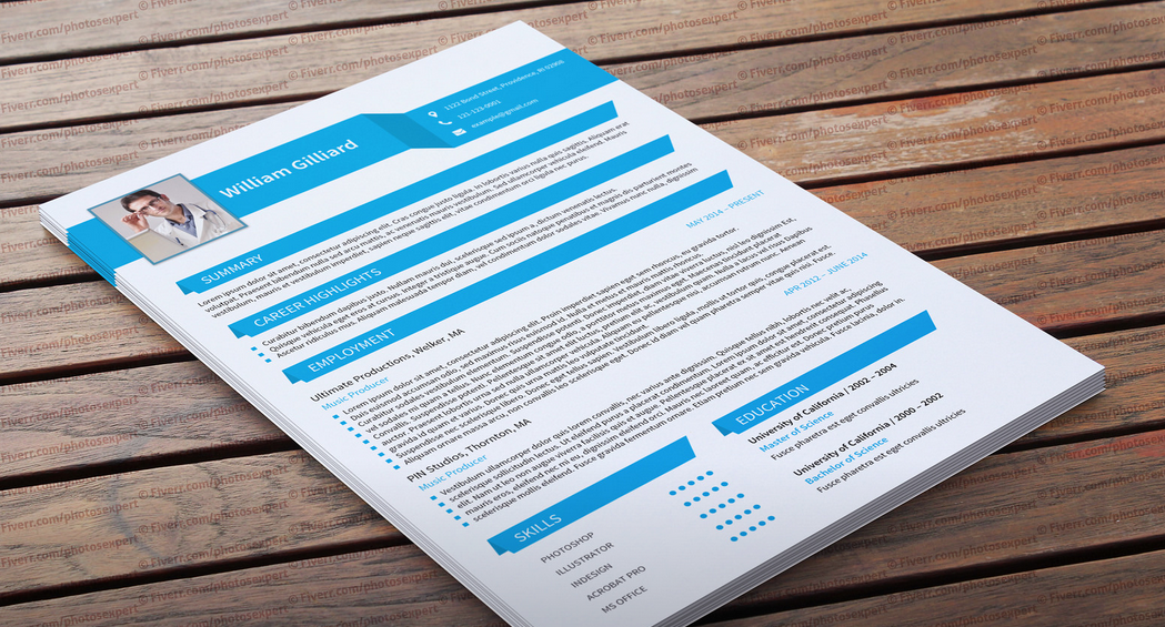 I will design Curriculum Vitae or Professionals Resume for you