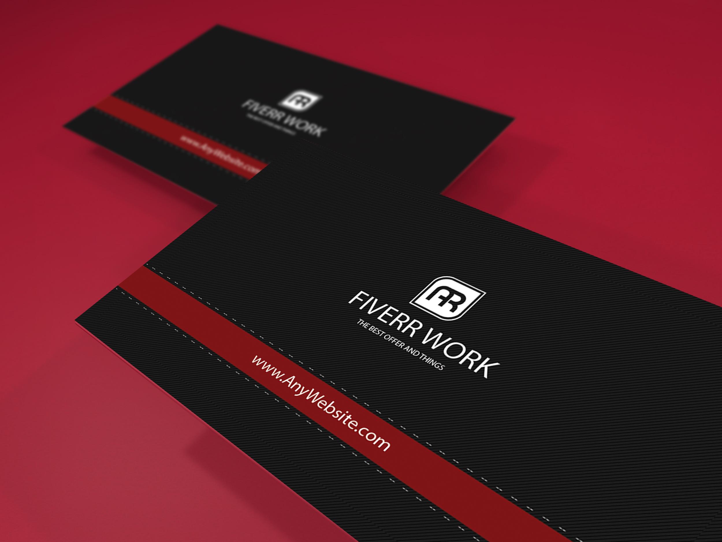 I will create 2 amazing and unique business card in 24 hours