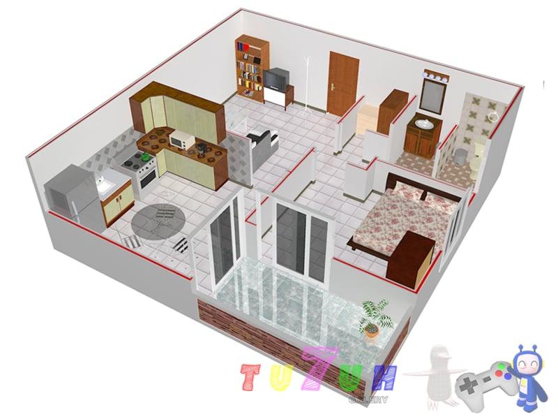 Create 3D floor plan