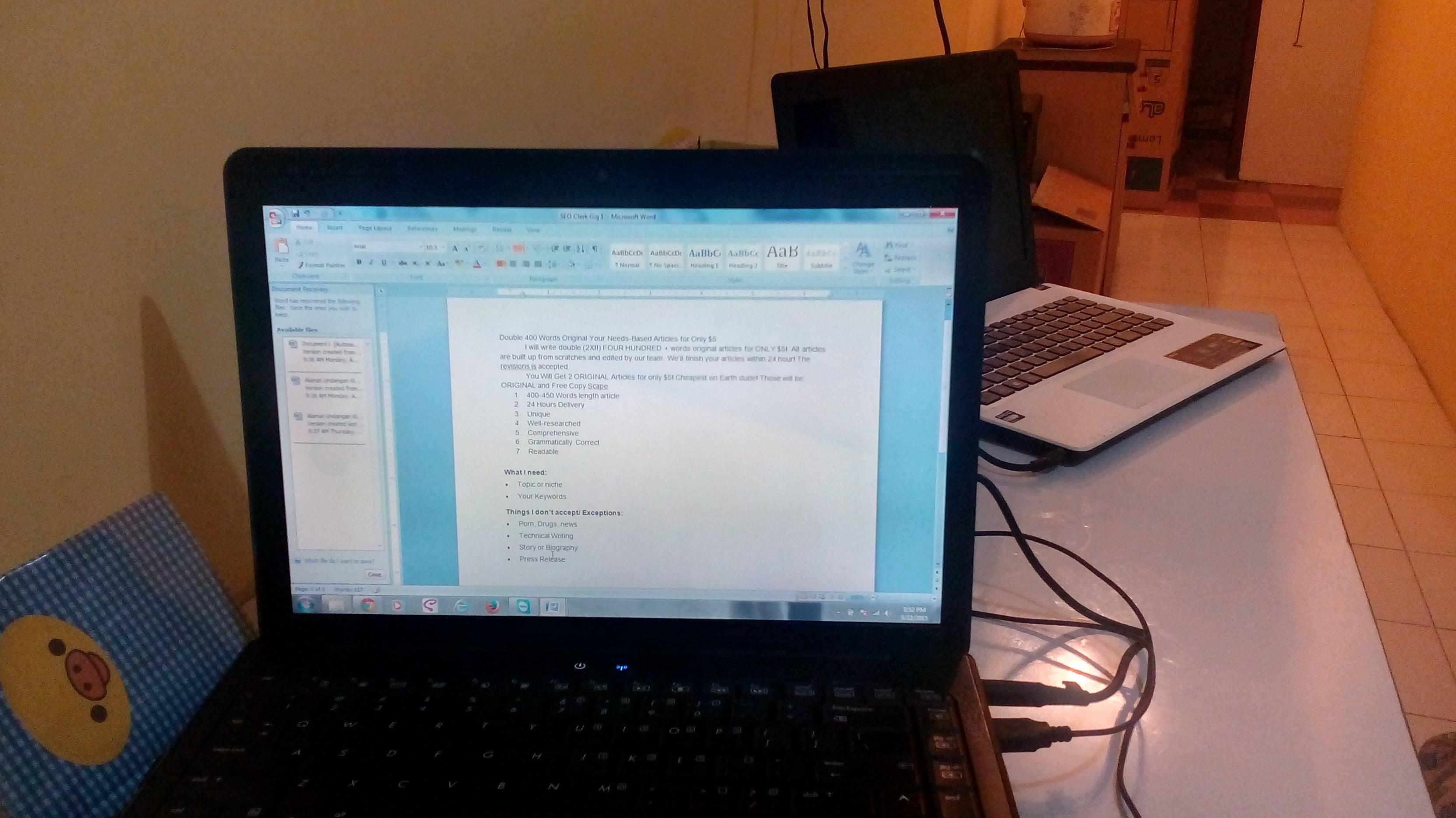 Double 400 Words Original Your Needs-Based Articles for Only $5 