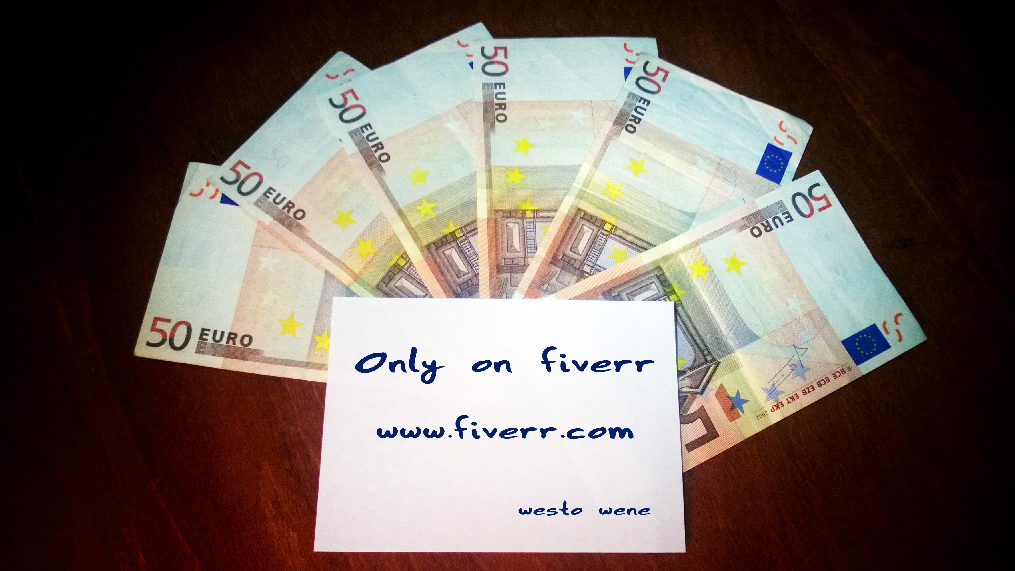 I will put your Logo or Message on paper with money