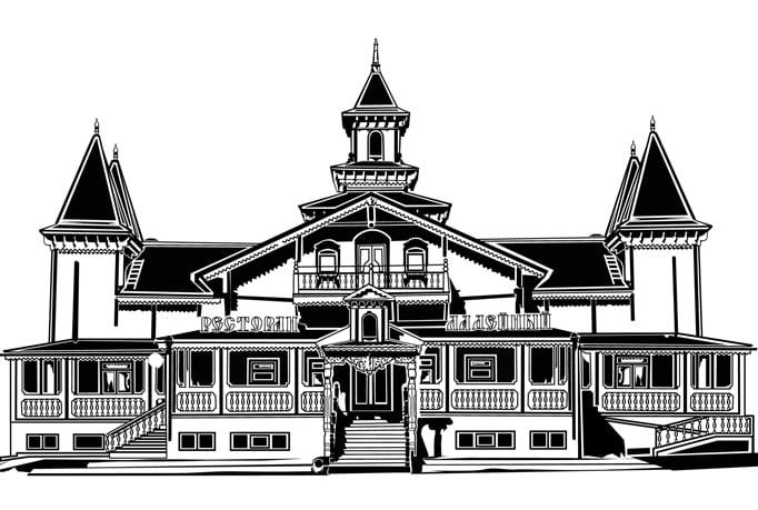 Create a black and white vector