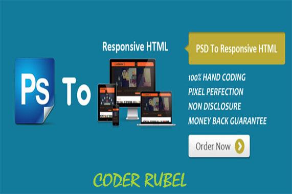 I Will Convert PSD To HTML Responsive