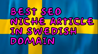 Best SEO: create a Swedish niche article in a Swedish domain