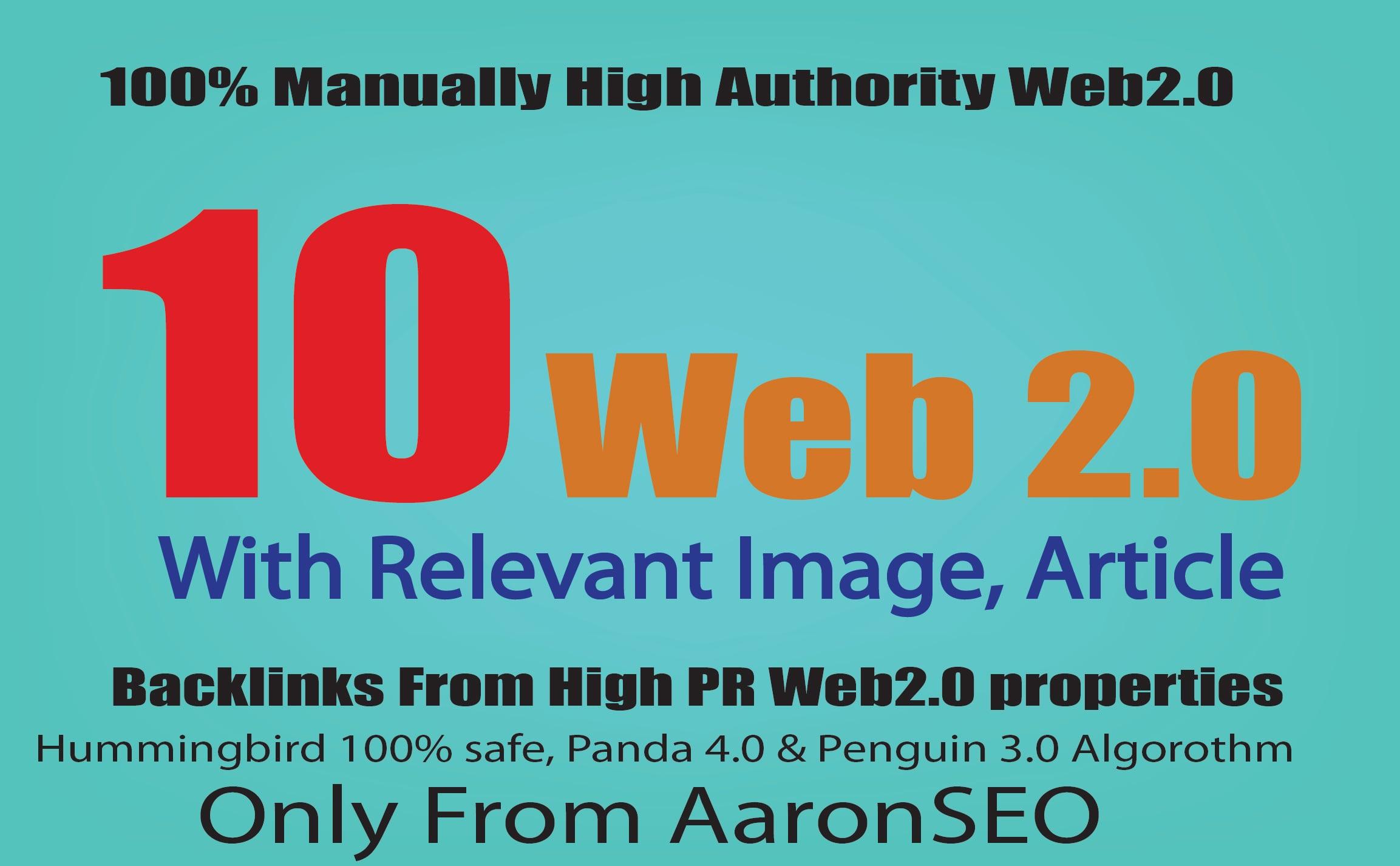 10 High Authority Web2.0 Properties With Relevant Image, Article