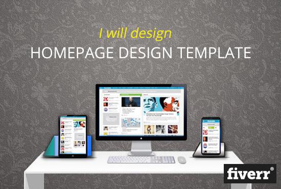 I will design a stunning website homepage in just