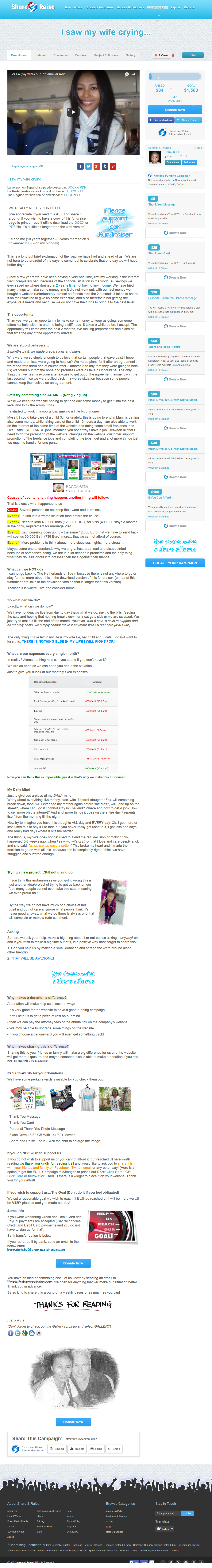 create you a perfect fundraiser page